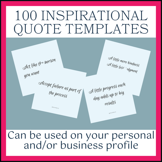 100 Inspirational Quote Templates