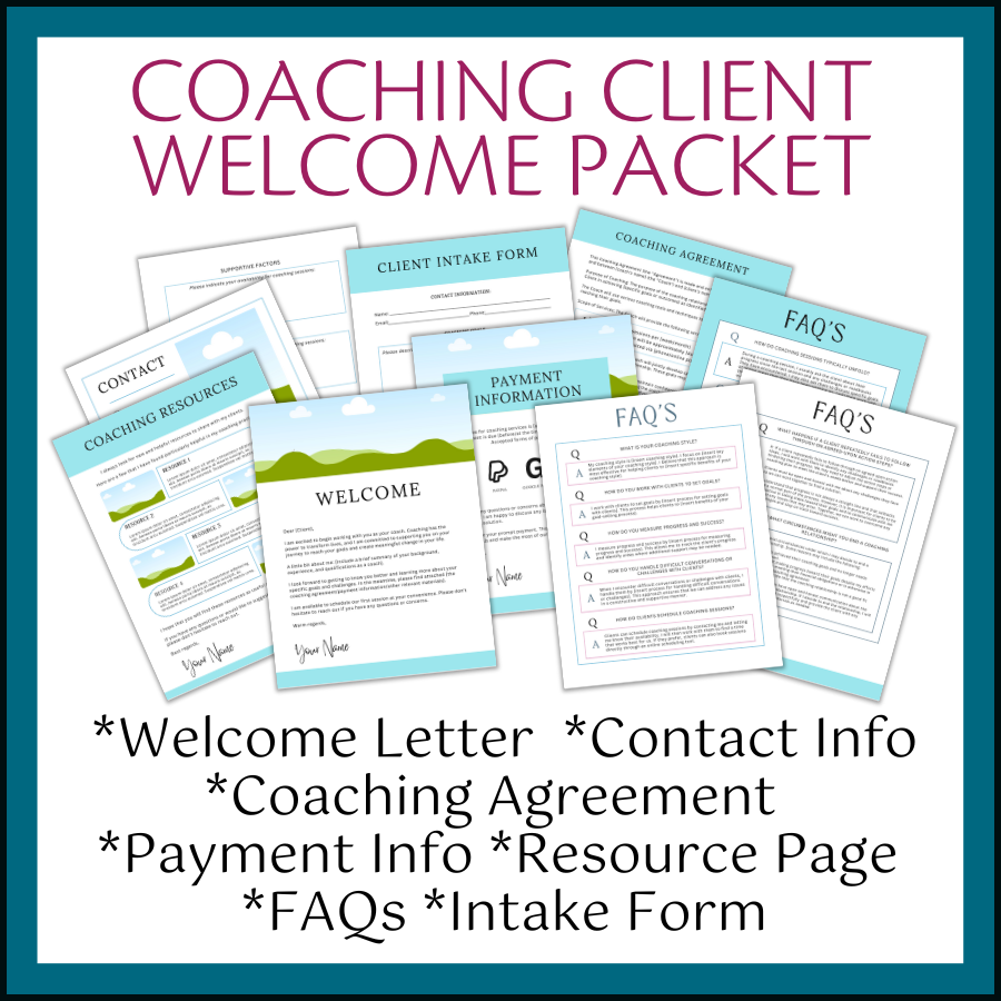 Coaching Client Welcome Packet