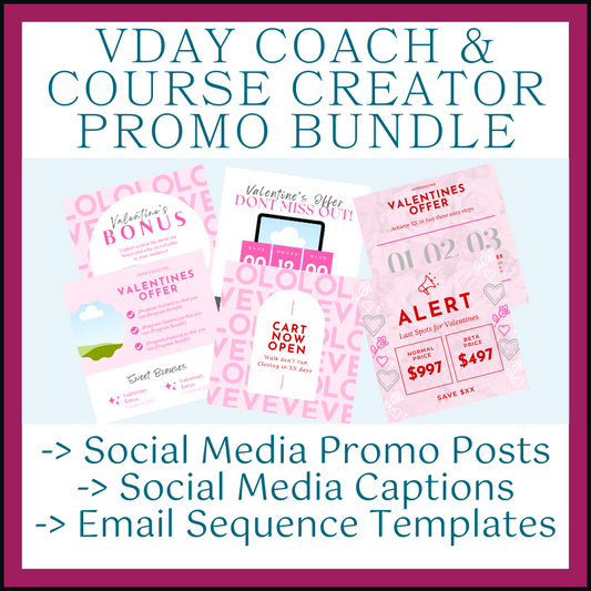 VDay Promo Bundle for Coaches & Course Creators