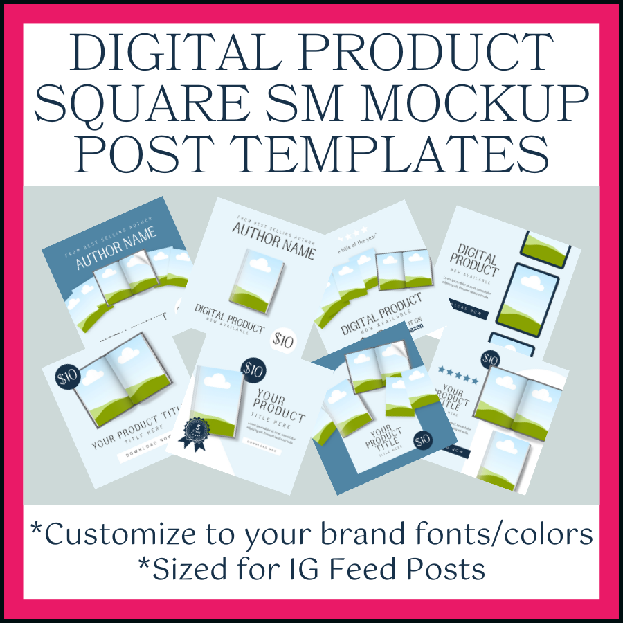 Digital Product: Square Post Mockup Templates