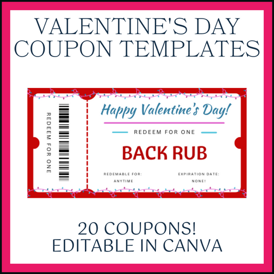 Valentine's Day Coupon Templates