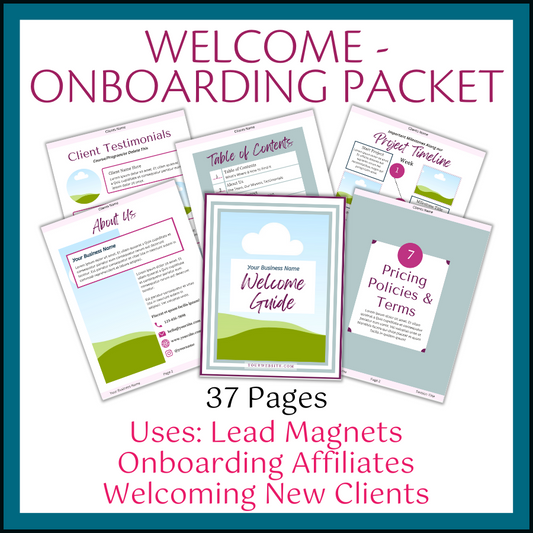 Welcome/Onboarding Packet Template
